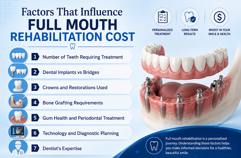 Factors That Influence Full Mouth Rehabilitation Cost